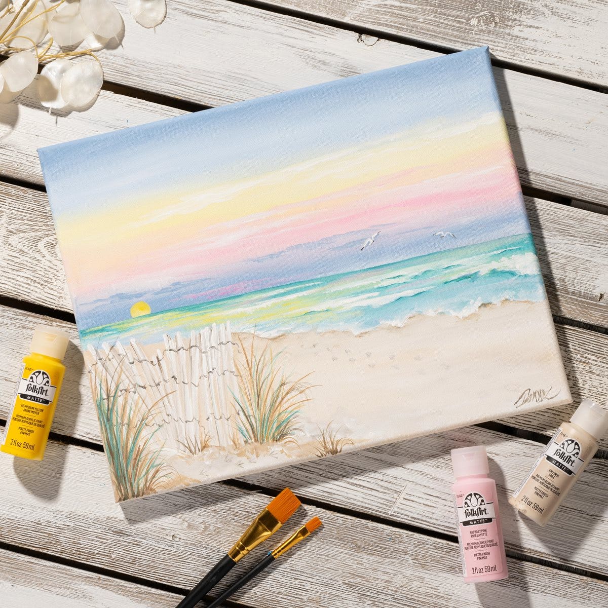 A Day at the Beach Painting