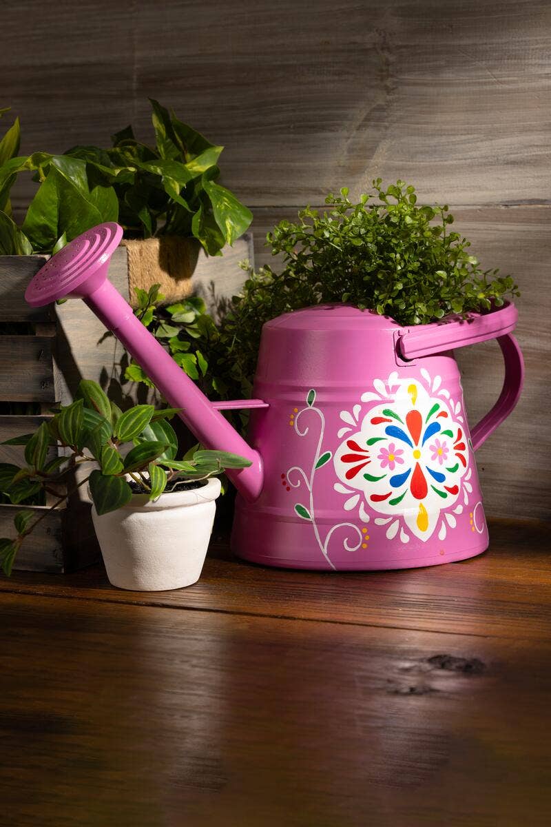 floral watering can 