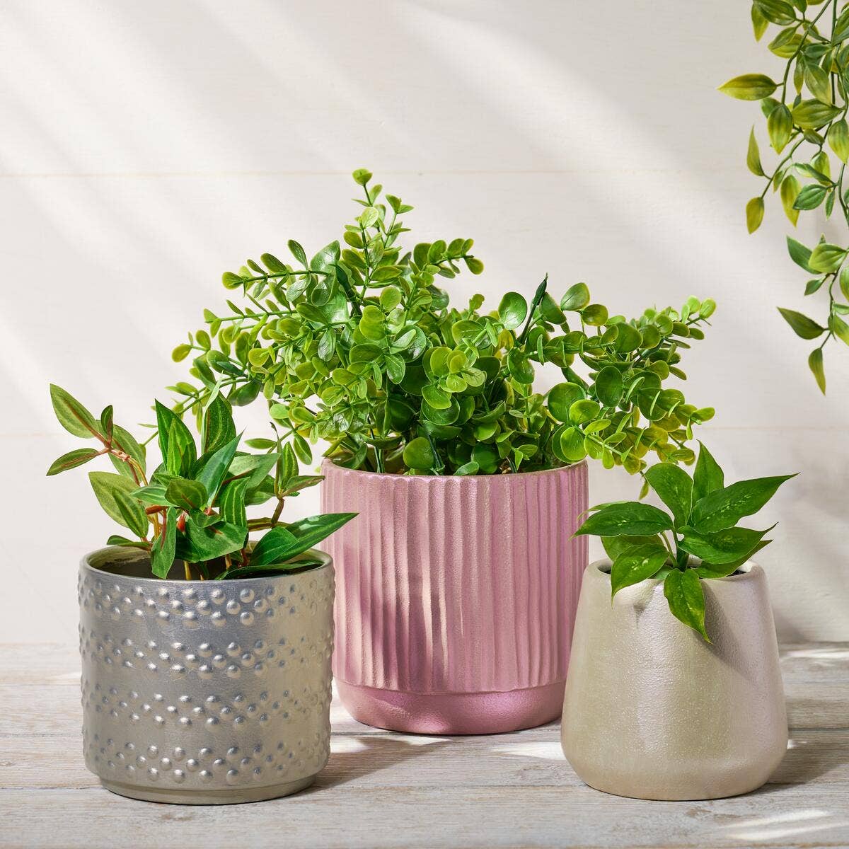 Martha Stewart Iridescent Planters